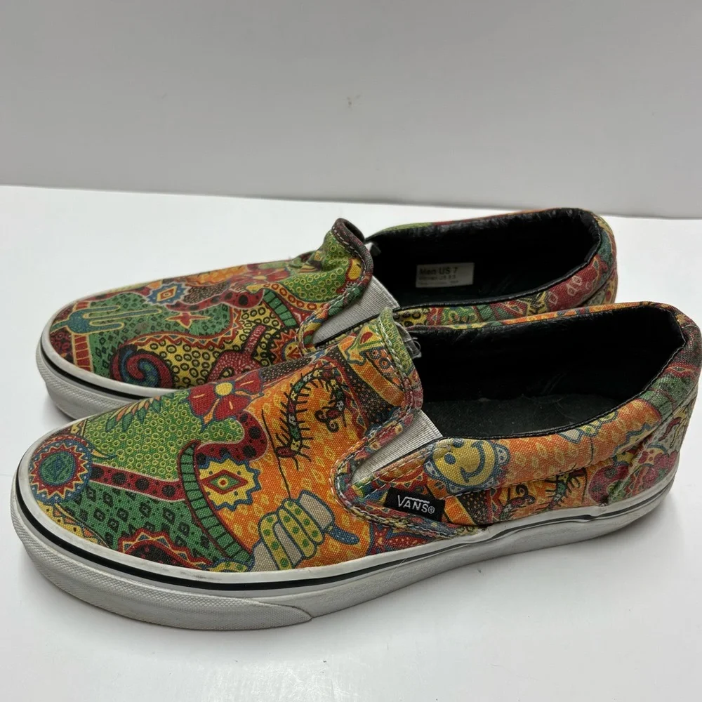 Van Doren Vans Desert Southwest Western Print Slip Ons Men's 7 Women's 8.5